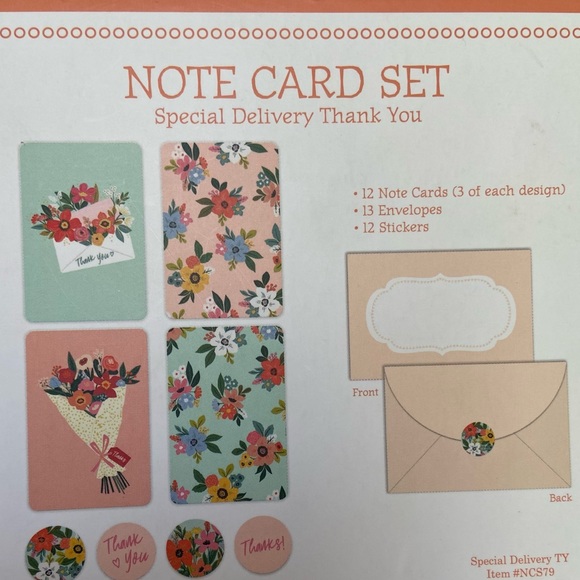 Thank You Note Card Set - Picture 5 of 6